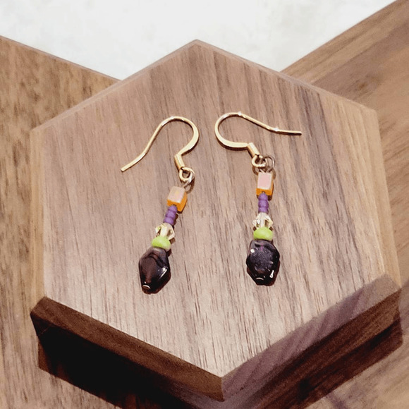 Halloween Fashion Costume Drop Beaded Jewelry Earrings - Picture 2 of 5